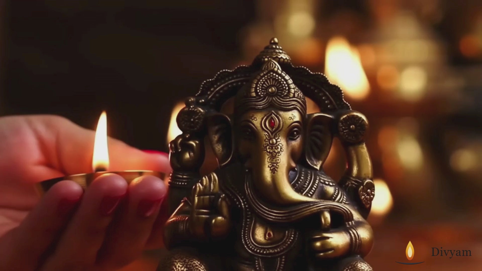 Load video: A glimpse of authentic puja rituals and handcrafted samagri from Divyam.